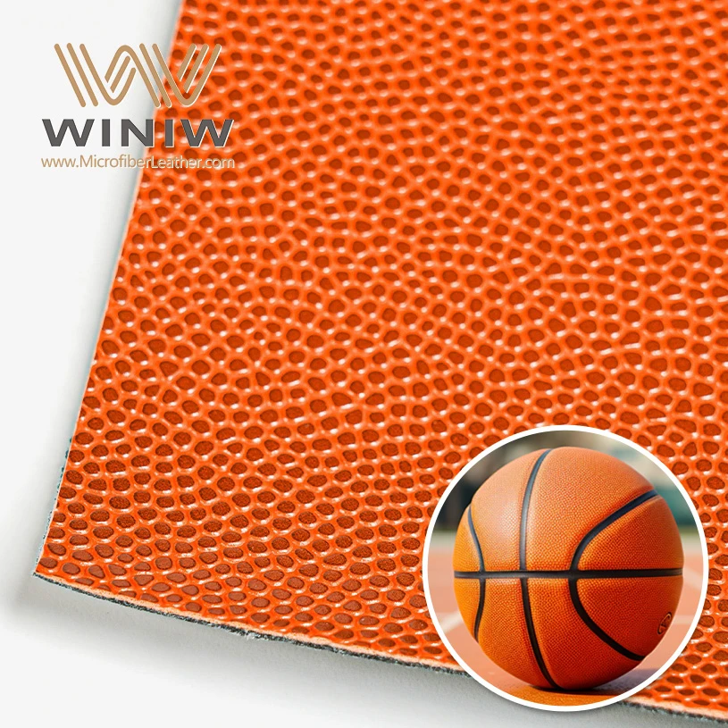 China Durable Grip Wholesale PU Faux Leather Material For Basketball